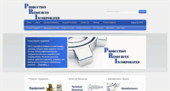 Desktop Screenshot of production-resources.com